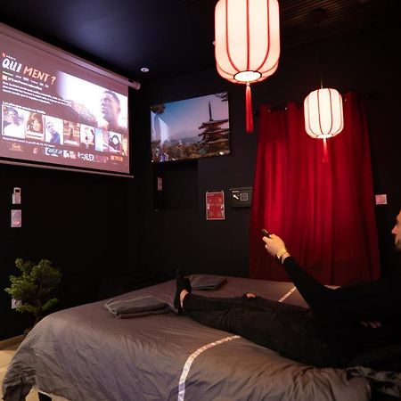 Appartement Capsule Japon - Jacuzzi - Netflix & Ecran Cinema - Xbox à Trith-Saint-Leger Extérieur photo