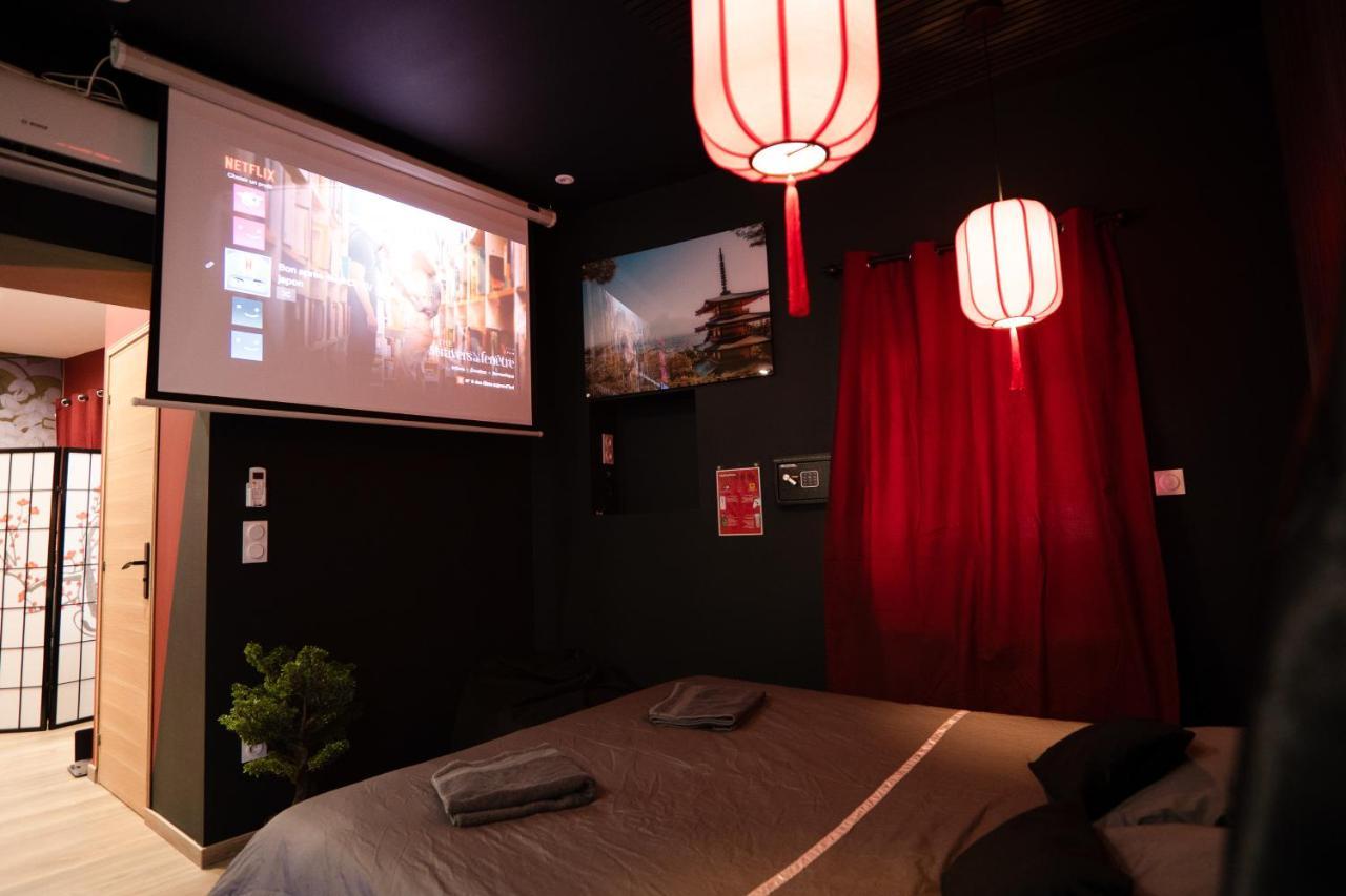 Appartement Capsule Japon - Jacuzzi - Netflix & Ecran Cinema - Xbox à Trith-Saint-Leger Extérieur photo