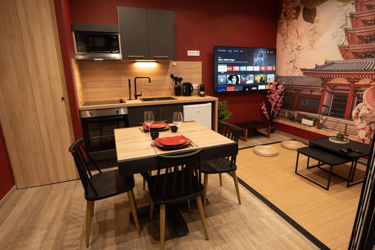 Appartement Capsule Japon - Jacuzzi - Netflix & Ecran Cinema - Xbox à Trith-Saint-Leger Extérieur photo