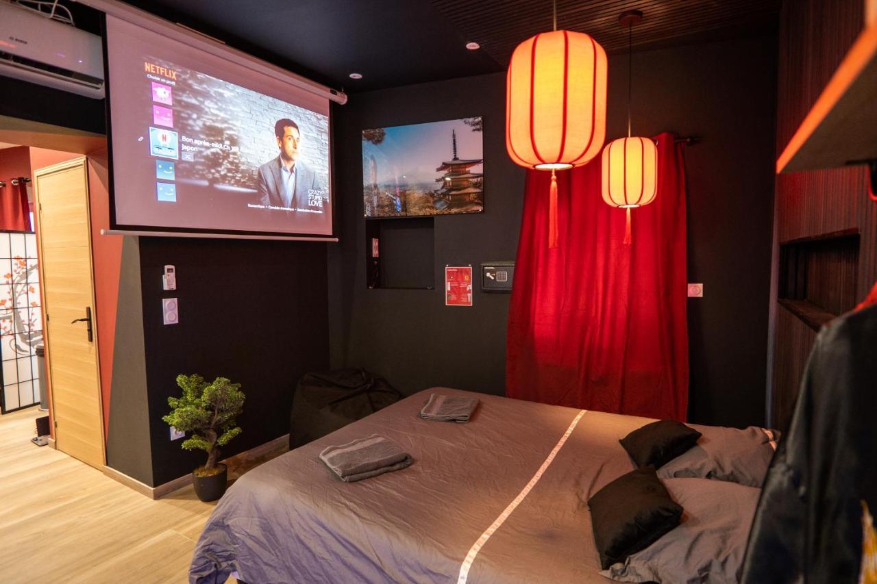 Appartement Capsule Japon - Jacuzzi - Netflix & Ecran Cinema - Xbox à Trith-Saint-Leger Extérieur photo